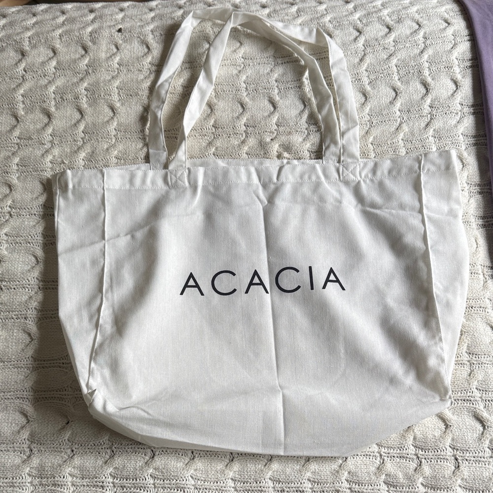 Acacia Swimwear White Tote Bag